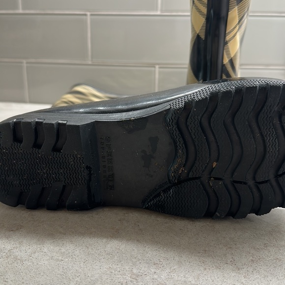 SPERRY PLAID WATERPROOF RUBBER BOOTS RAIN BOOTS - Picture 5 of 5